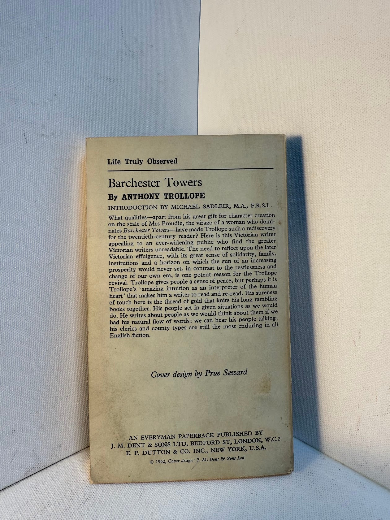 Barchester Towers by Anthony Trollope