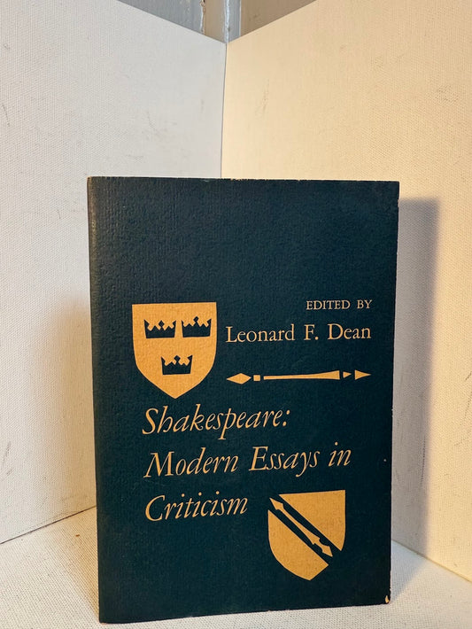Shakespeare: Modern Essays in Criticism edited by Leonard F. Dean