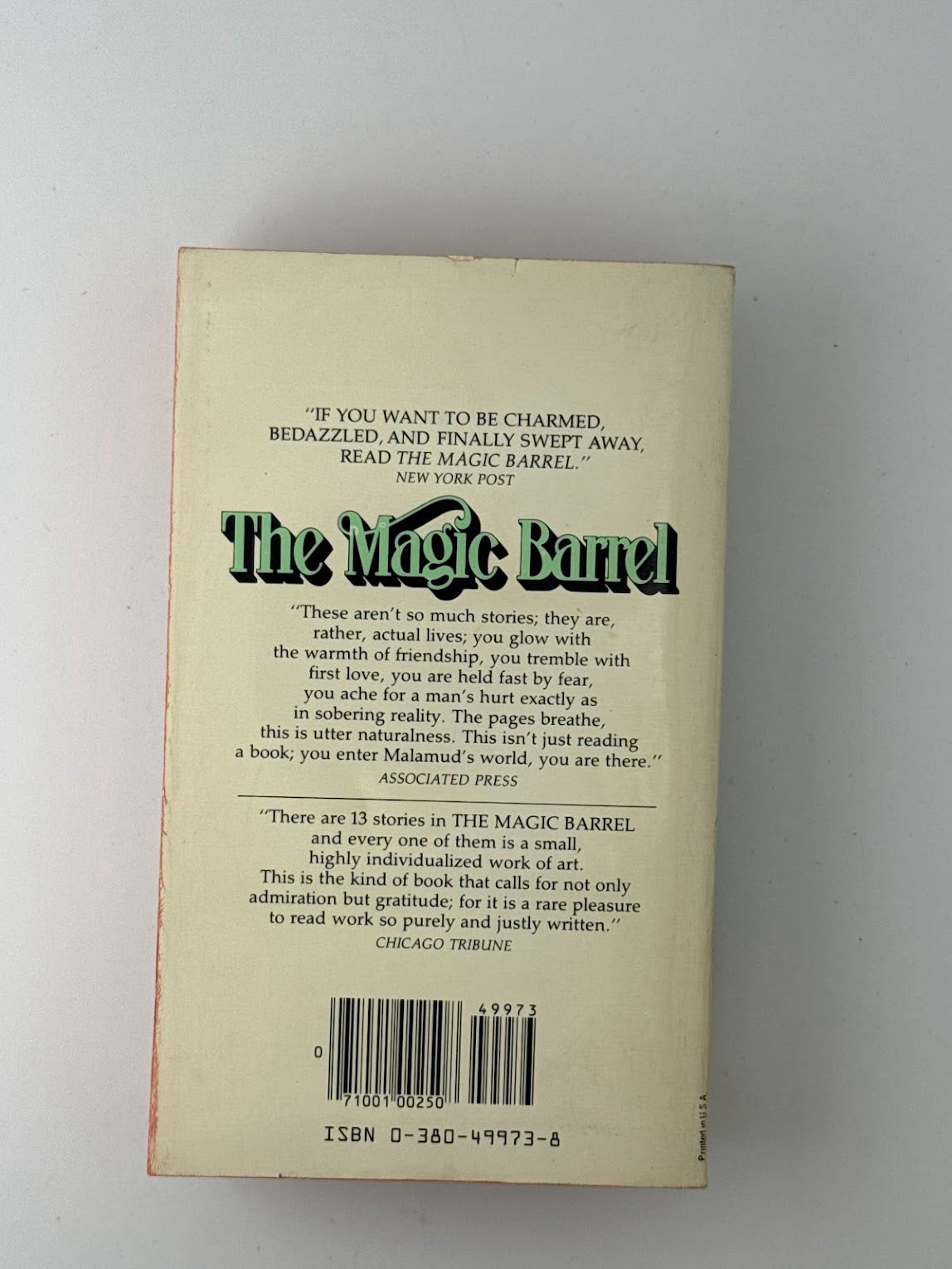 The Magic Barrel by Bernard Malamud