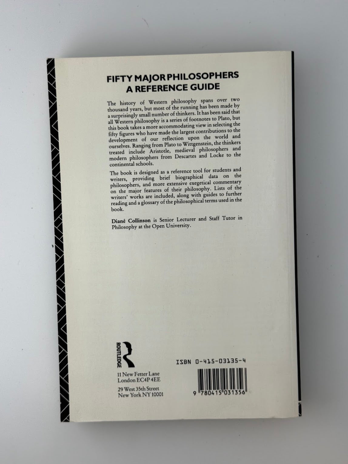 Fifty Major Philosophers by Diane Collinson