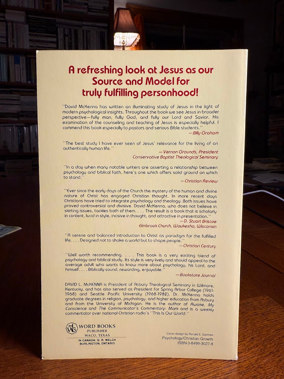 The Psychology of Jesus by David McKenna