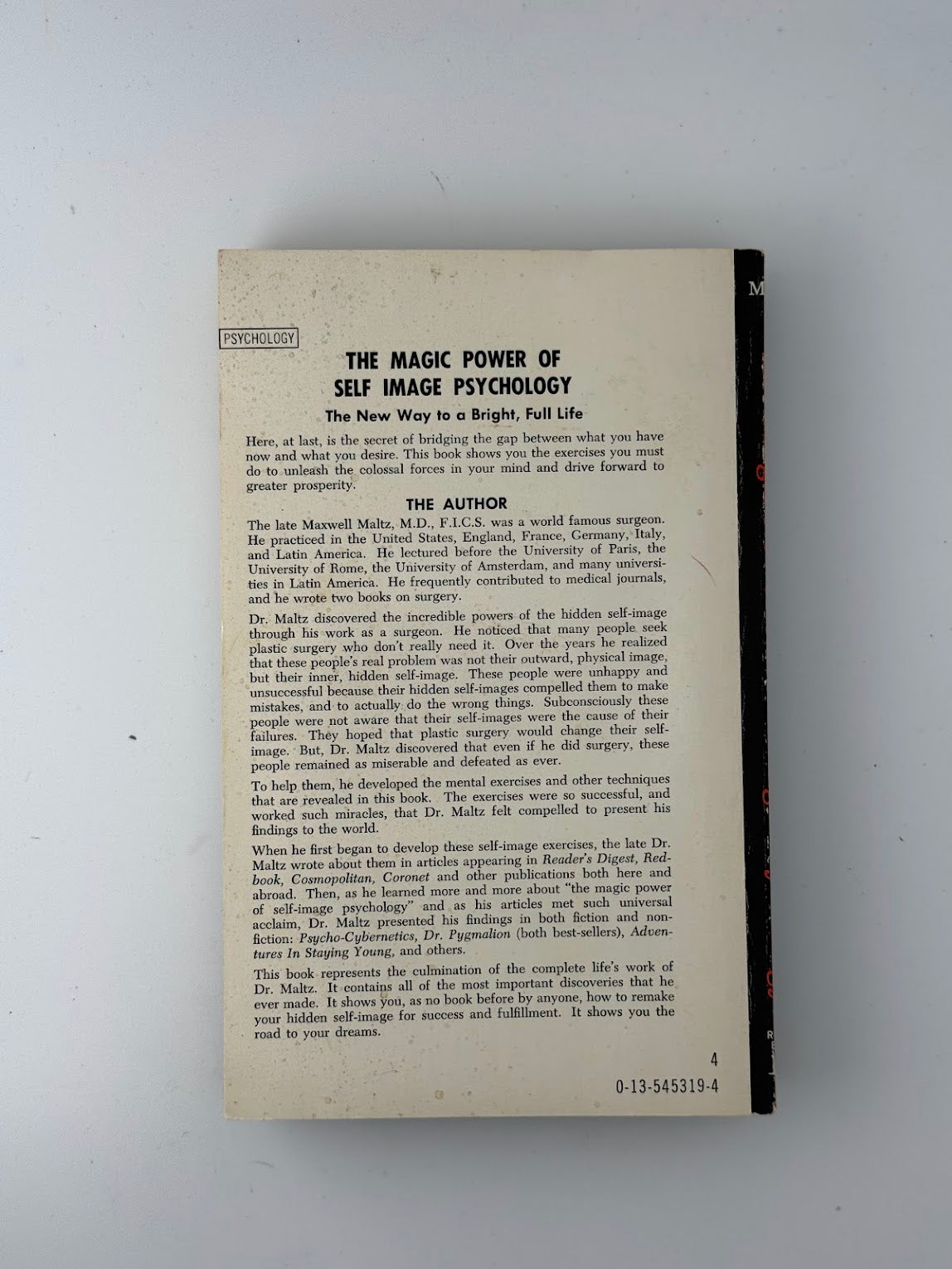 The Magic Power of Self Image Psychology by Maxwell Maltz