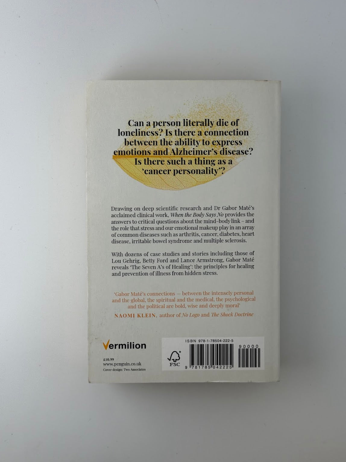 When the Body Says No by Gabor Mate