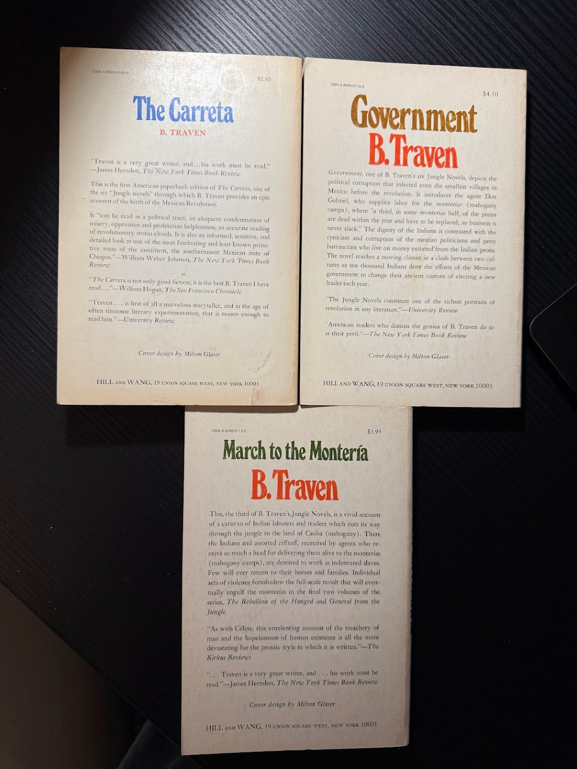 3 Novels by B. Traven