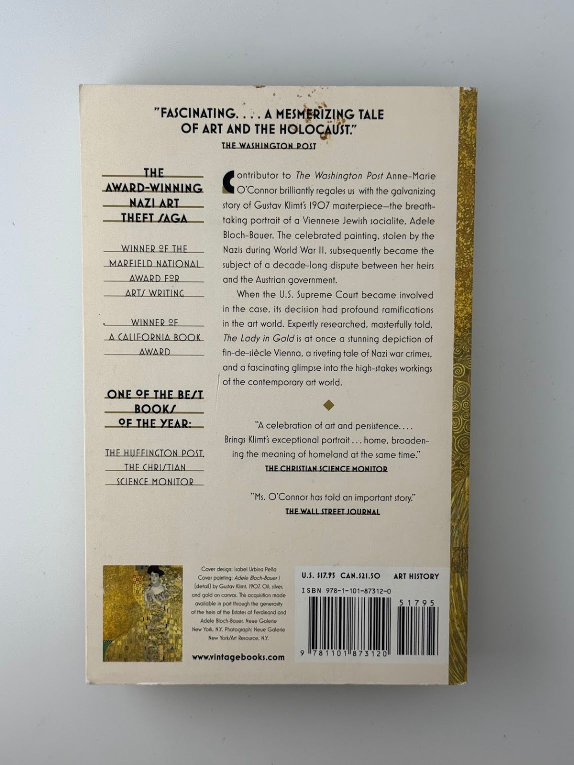 The Lady in Gold by Anne Marie O'Connor