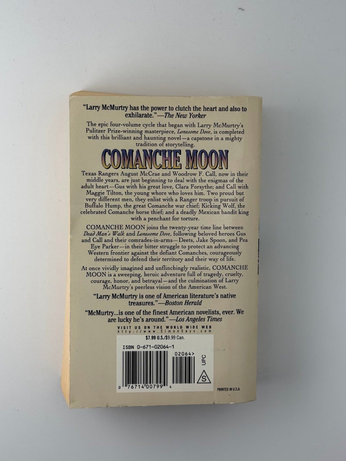 Comanche Moon by Larry McMurtry