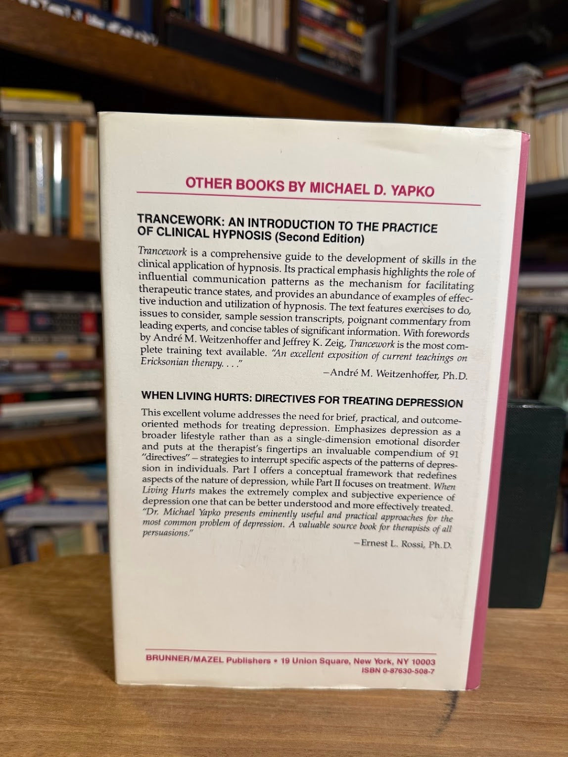 Brief Therapy Approaches to Treating Anxiety and Depression edited by Michael D. Yapko