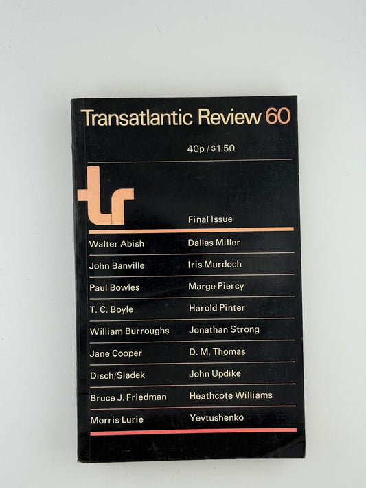 Transatlantic Review 60 (Final Issue)