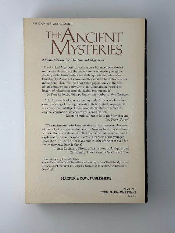 The Ancient Mysteries - A Sourcebook edited by Marvin Meyer