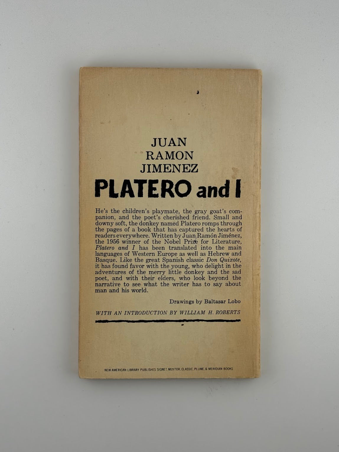 Platero and I by Juan Ramon Jimenez