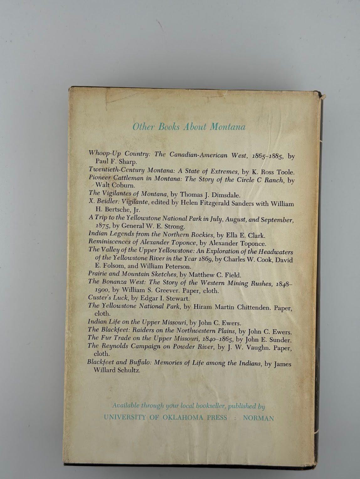 Montana - An Uncommon Land by K. Ross Toole