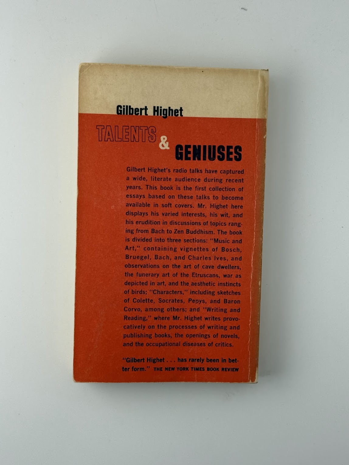 Talents & Geniuses by Gilbert Highet