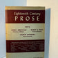 Eighteenth Century Prose edited by Bredvold, Root, Sherburn