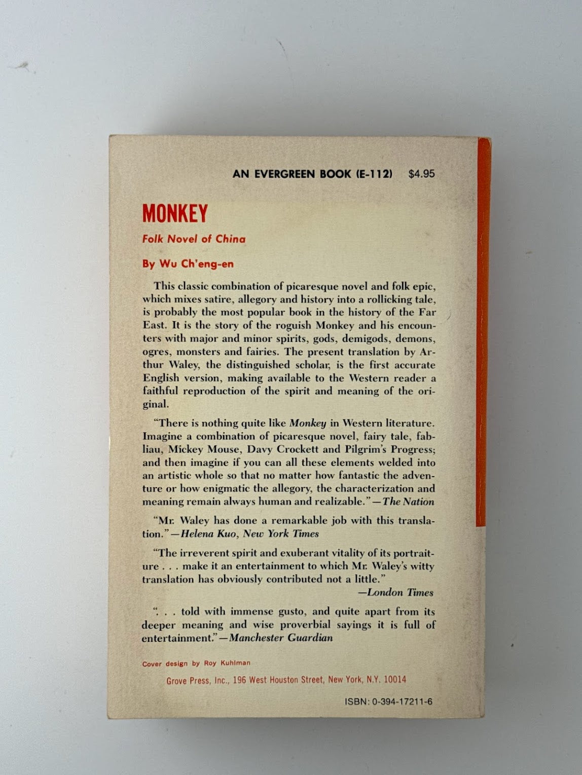 Monkey by Wu Cheng-En
