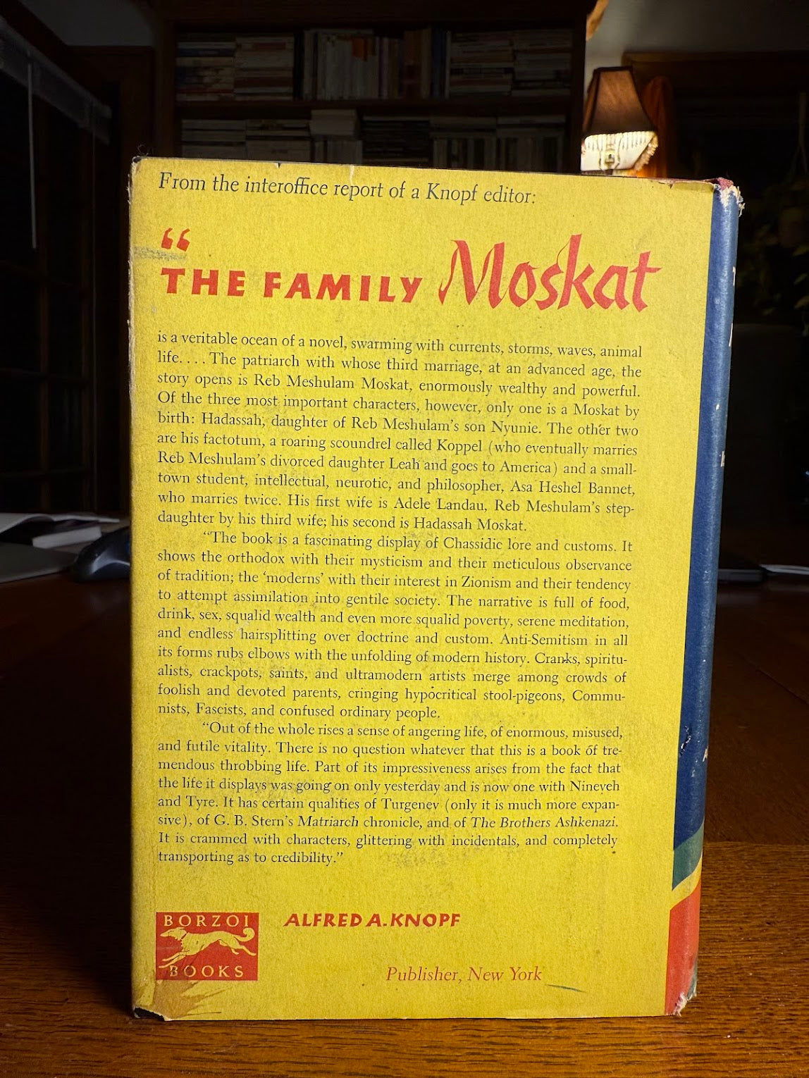 The Family Moskat by Isaac Bashgevis Singer