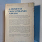 A History of Greek Literature by Albin Lesky