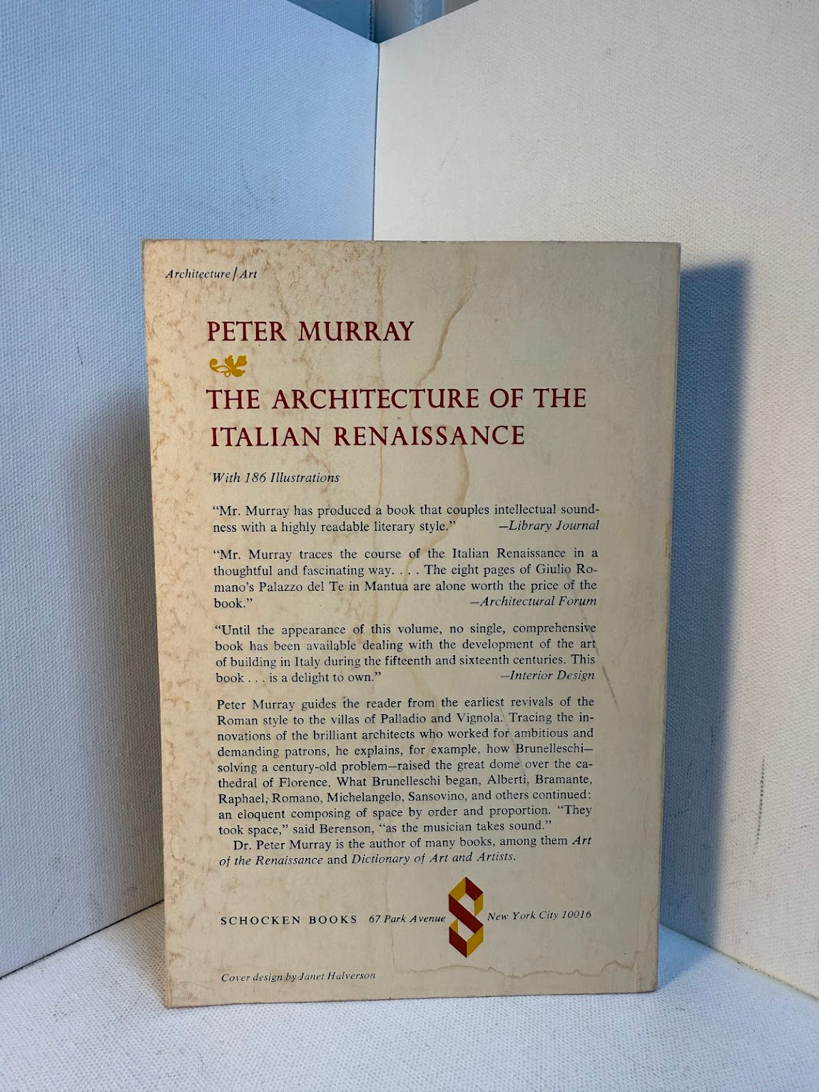 The Architecture of the Italian Renaissance by Peter Murray