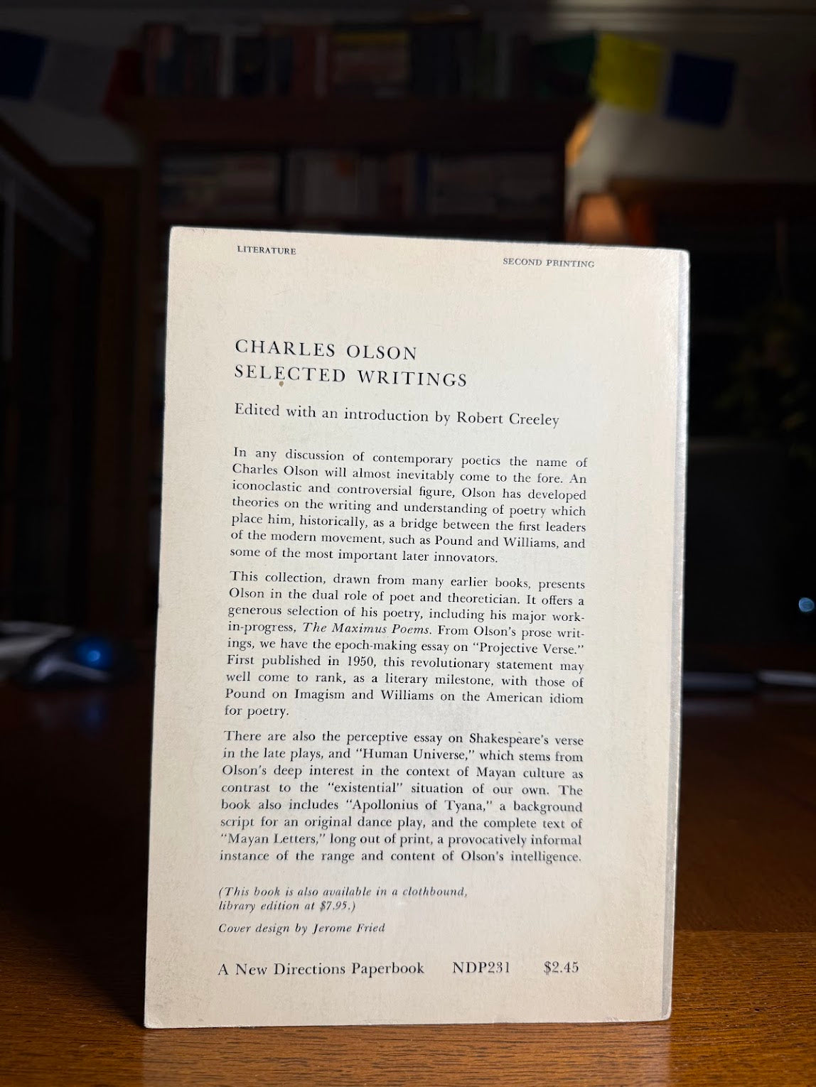Selected Writings by Charles Olson