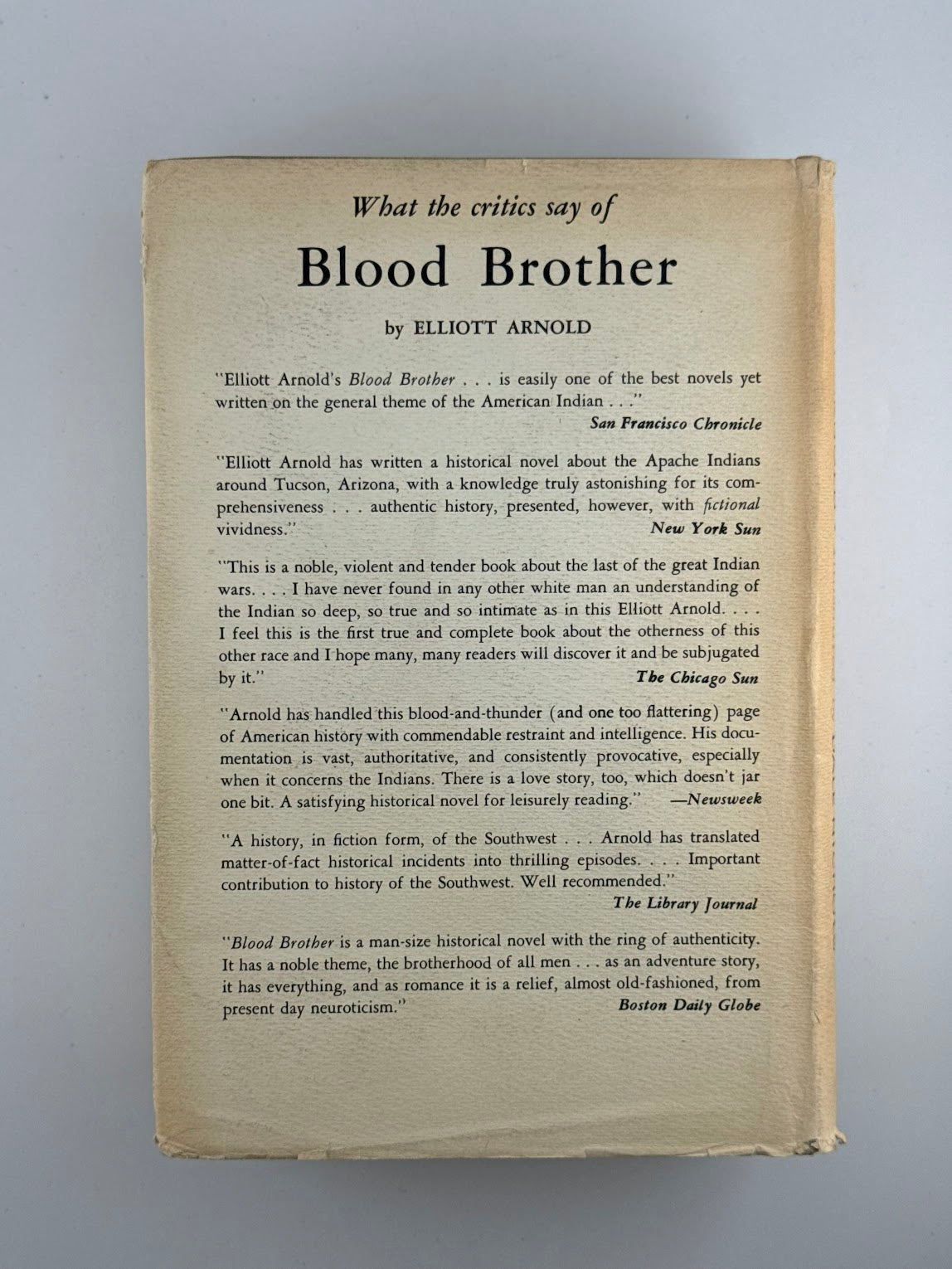 Blood Brother by Elliott Arnold