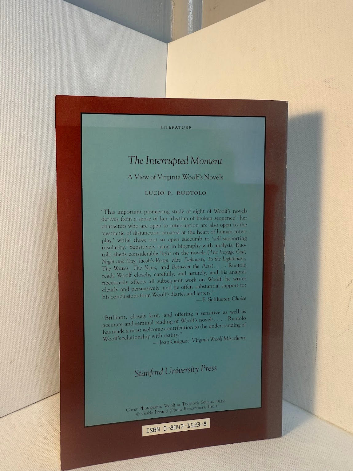 The Interrupted Moment - A View of Virginia Woolf's Novels by Lucio P. Ruotolo
