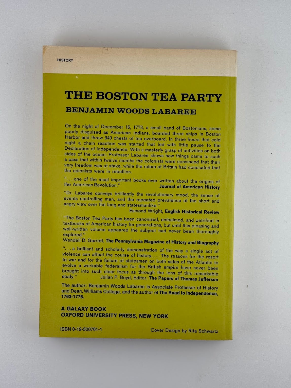 The Boston Tea Party by Benjamin Woods Labaree
