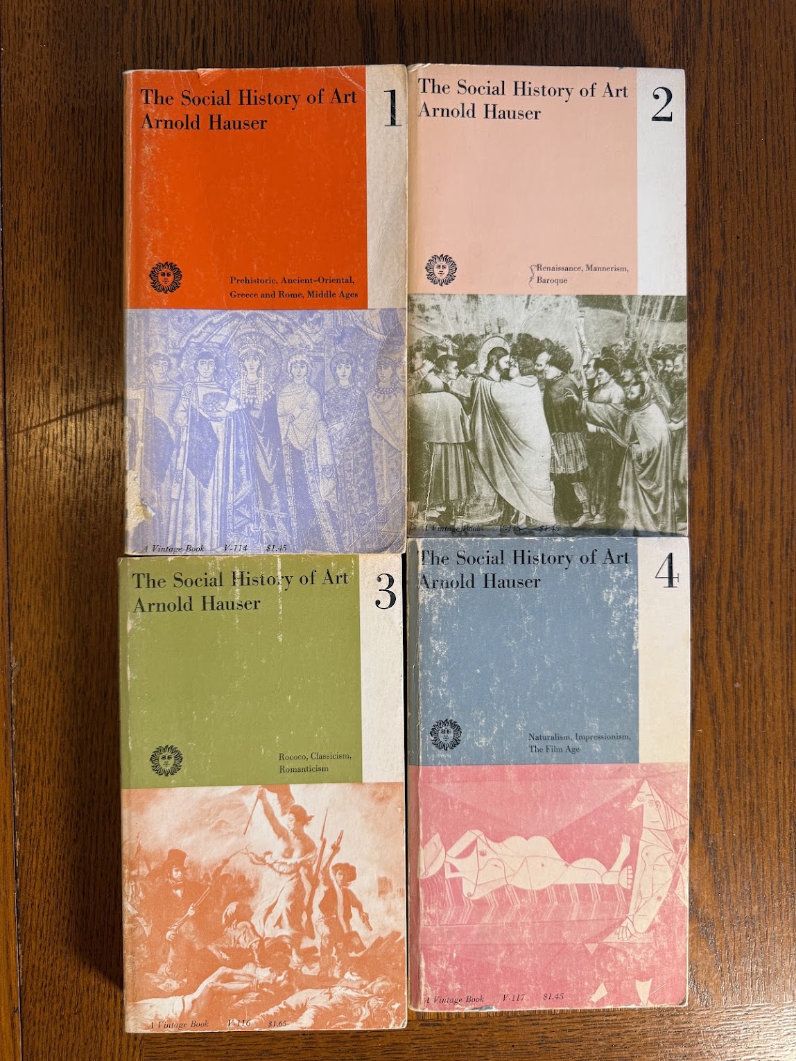 The Social History of Art by Arnold Hauser Volumes 1-4
