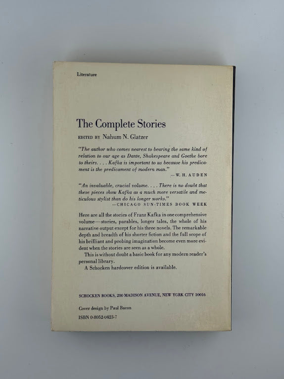 Kafka - The Complete Stories