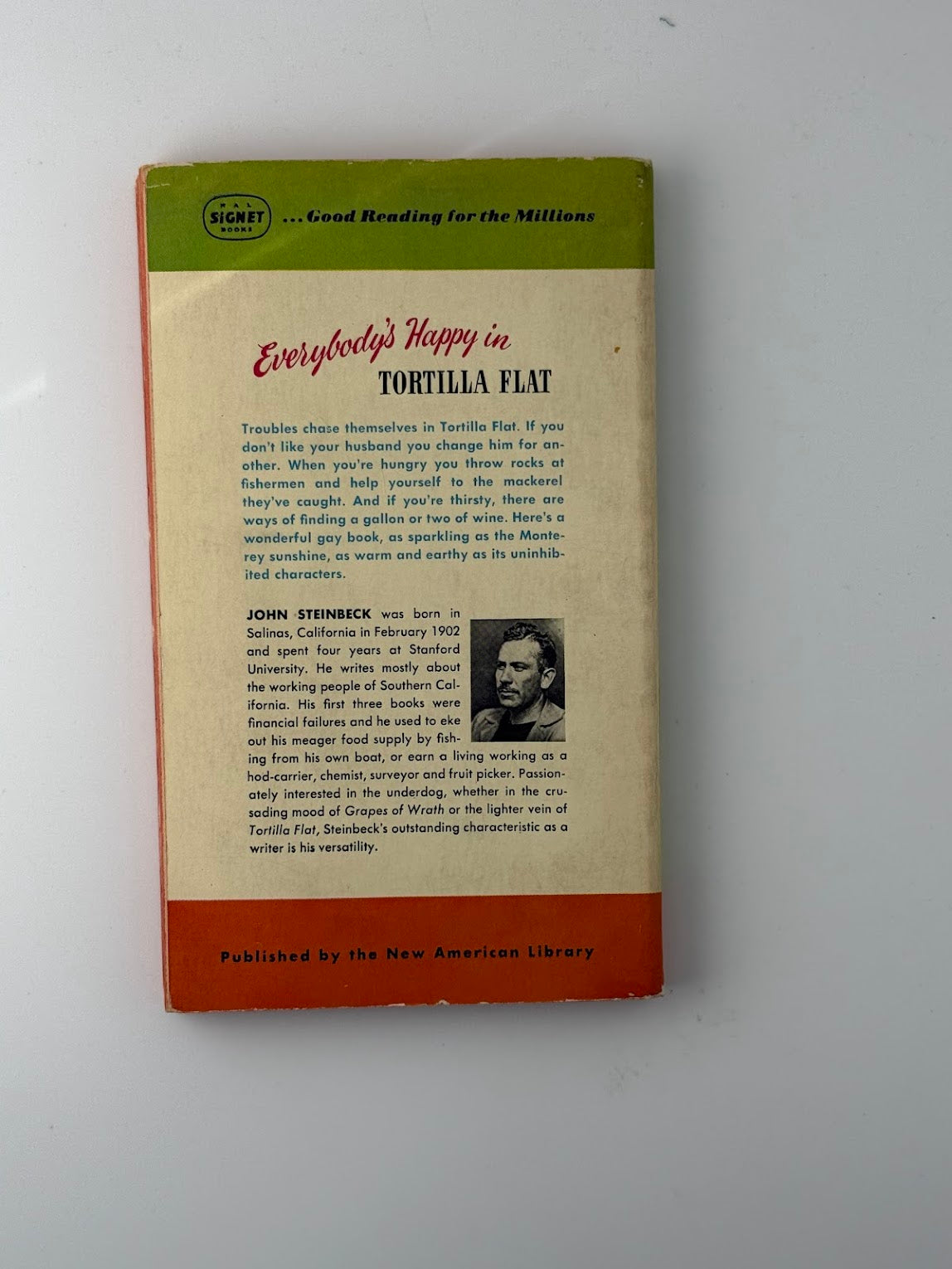Tortilla Flat by John Steinbeck