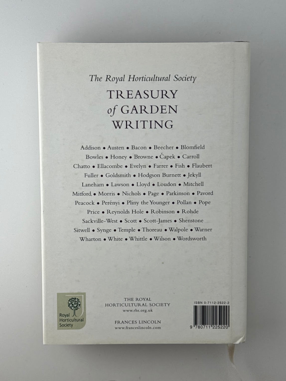 Treasury of Garden Writing selected by Charles Elliott
