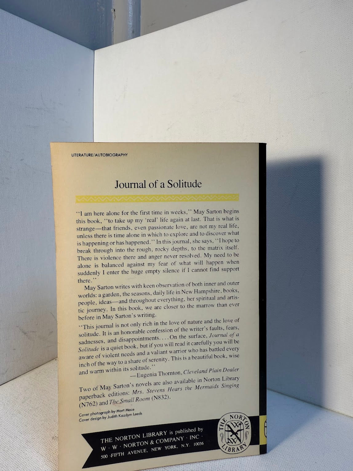 Journal of a Solitude by May Sarton