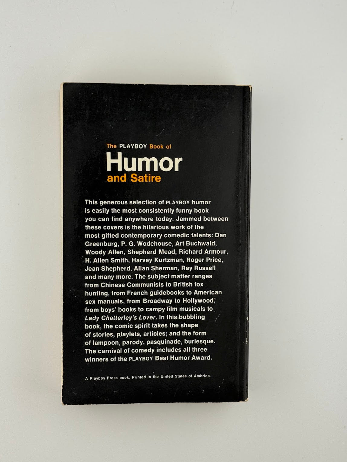 The Playboy Book of Humor and Satire