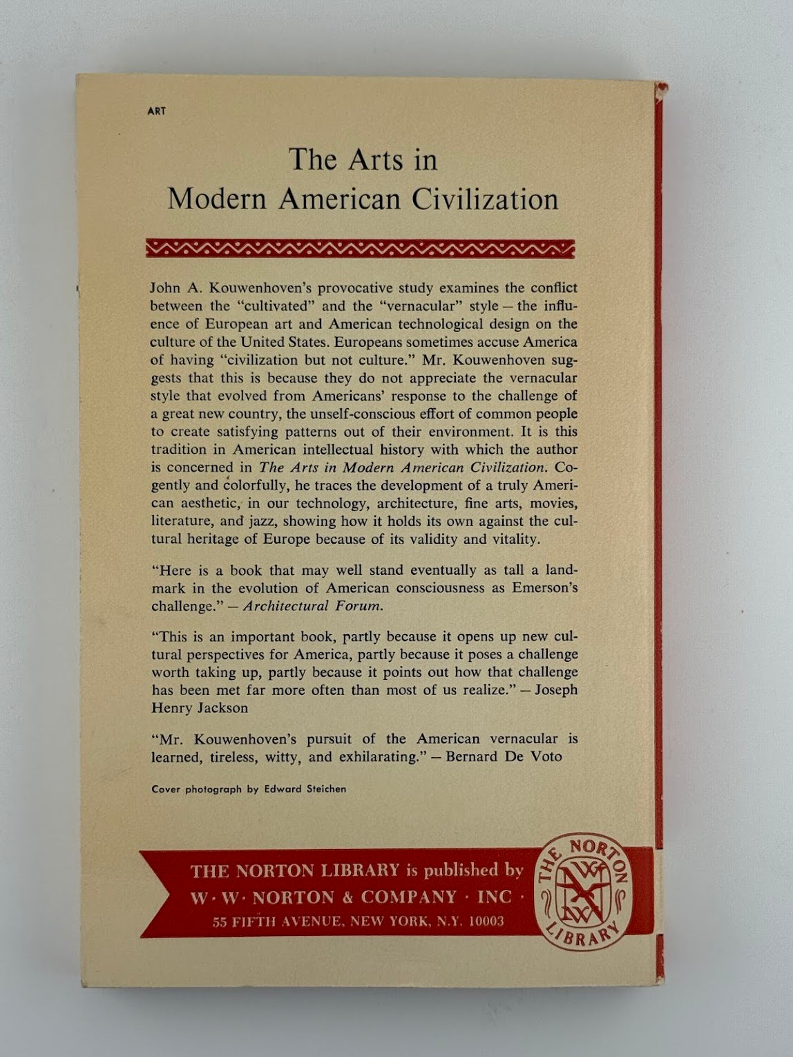 The Arts in Modern American Civilization by John A. Kouwenhoven