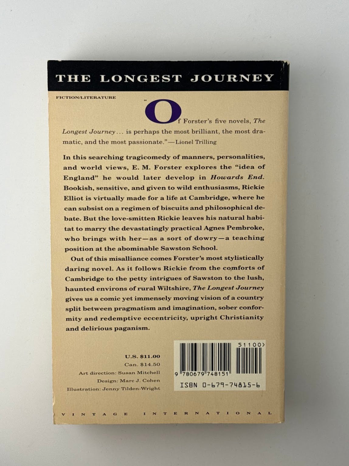 The Longest Journey by E.M. Forster g