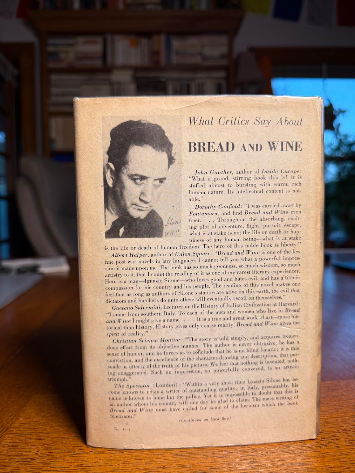 Bread and Wine by Ignazio Silone