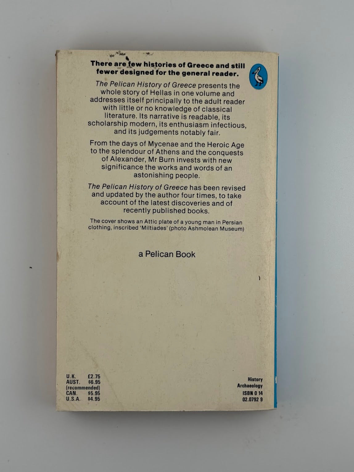 The Pelican History of Greece by A.R. Burn