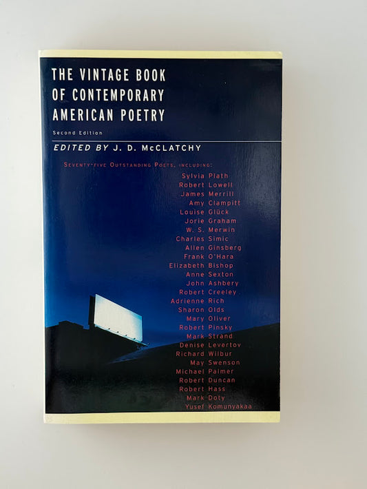 The Vintage Book of Contemporary American Poetry edited by J.D. McClatchy