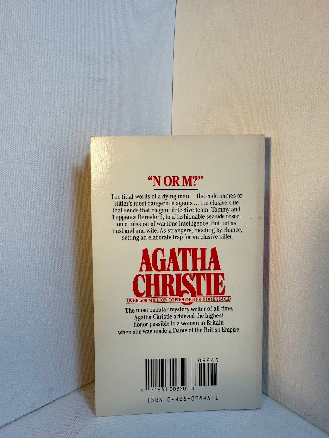 N or M? by Agatha Christie