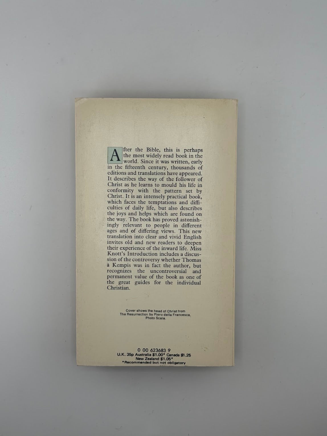 The Imitation of Christ by Thomas A Kempis