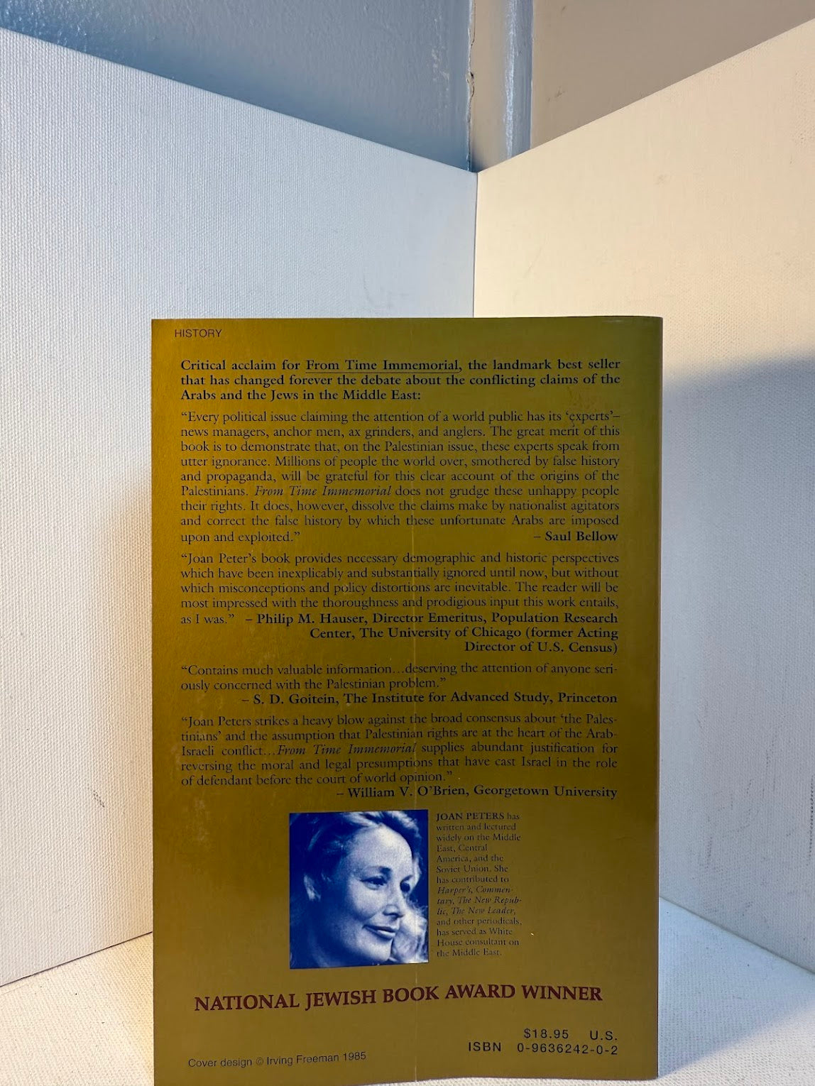 From Time Immemorial by Joan Peters