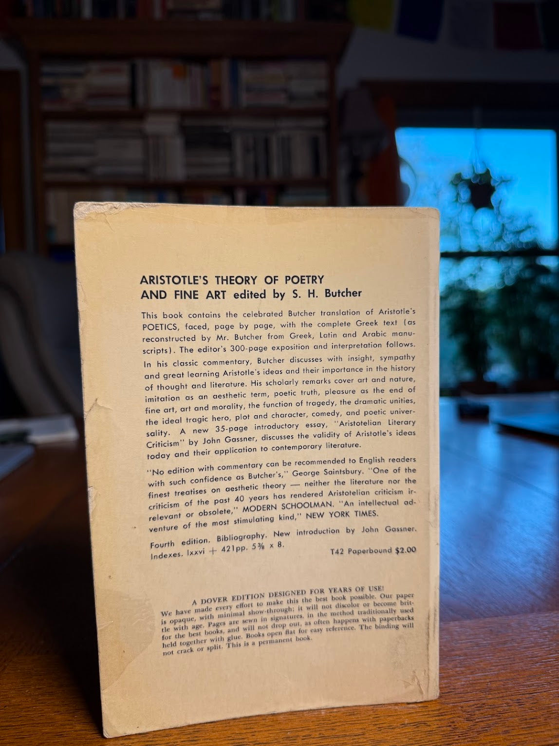 Aristotle's Theory of Poetry and Fine Art