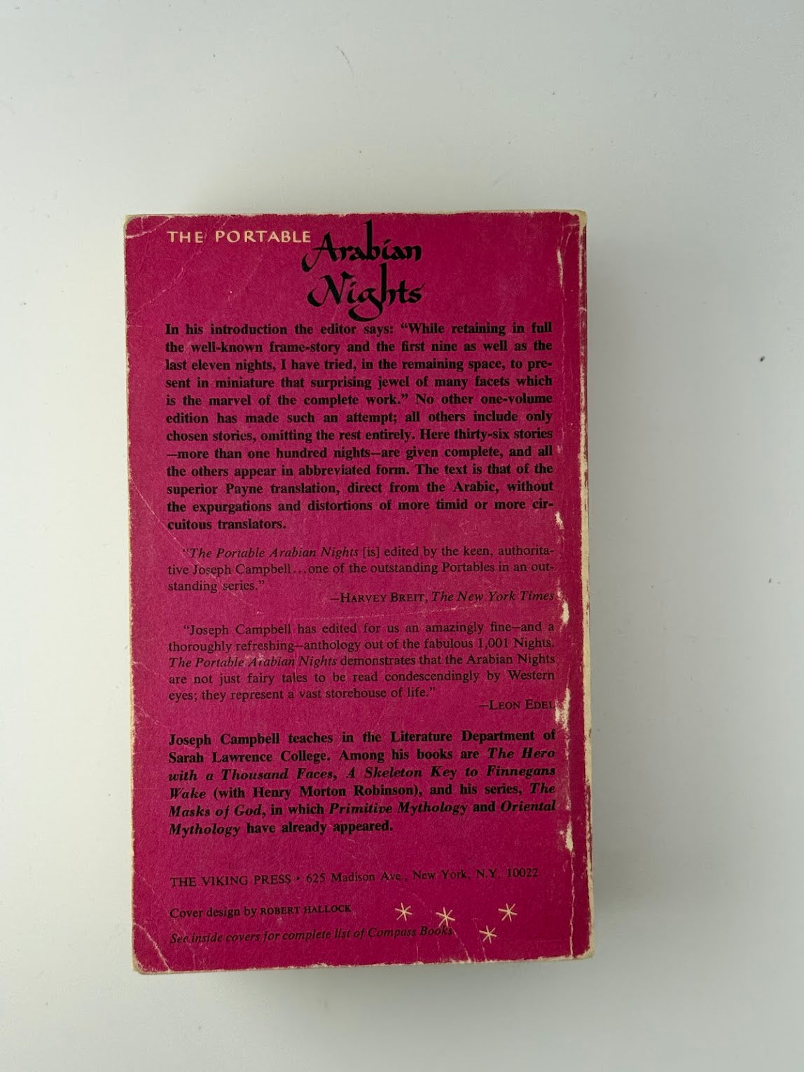 The Portable Arabian Nights edited by Joseph Campbell