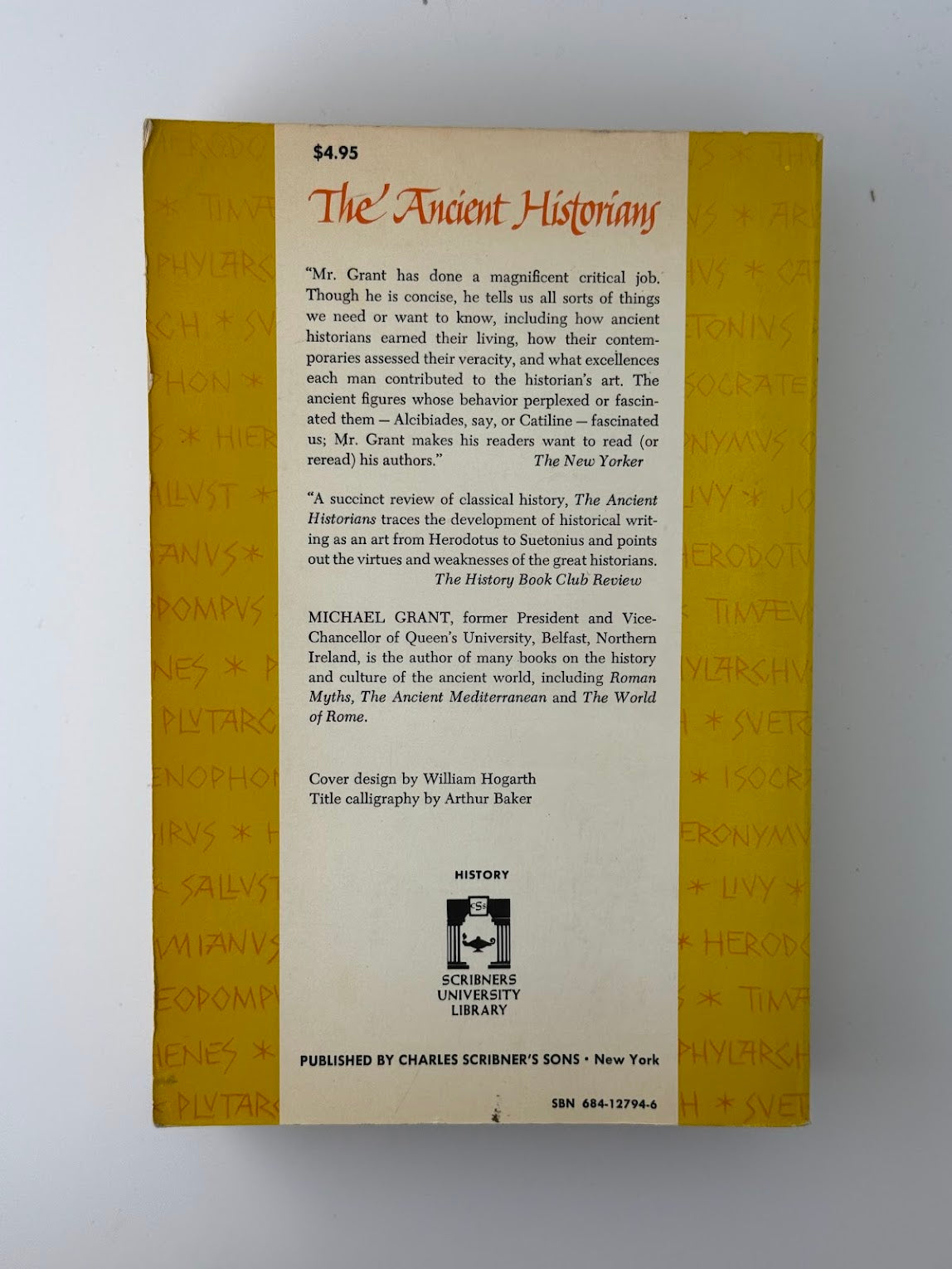 The Ancient Historians by Michael Grant