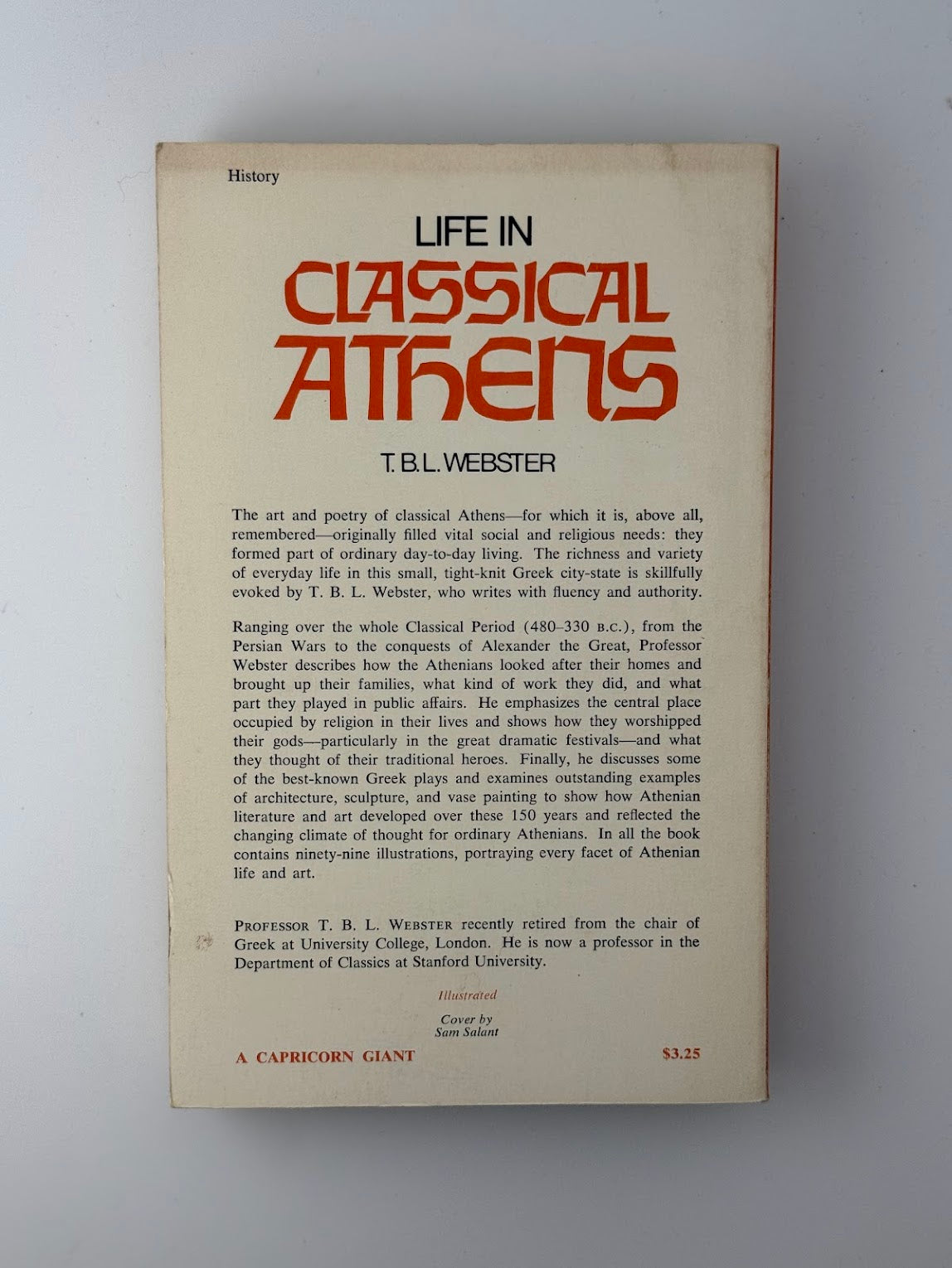 Life in Classical Athens by T.B.L. Webster