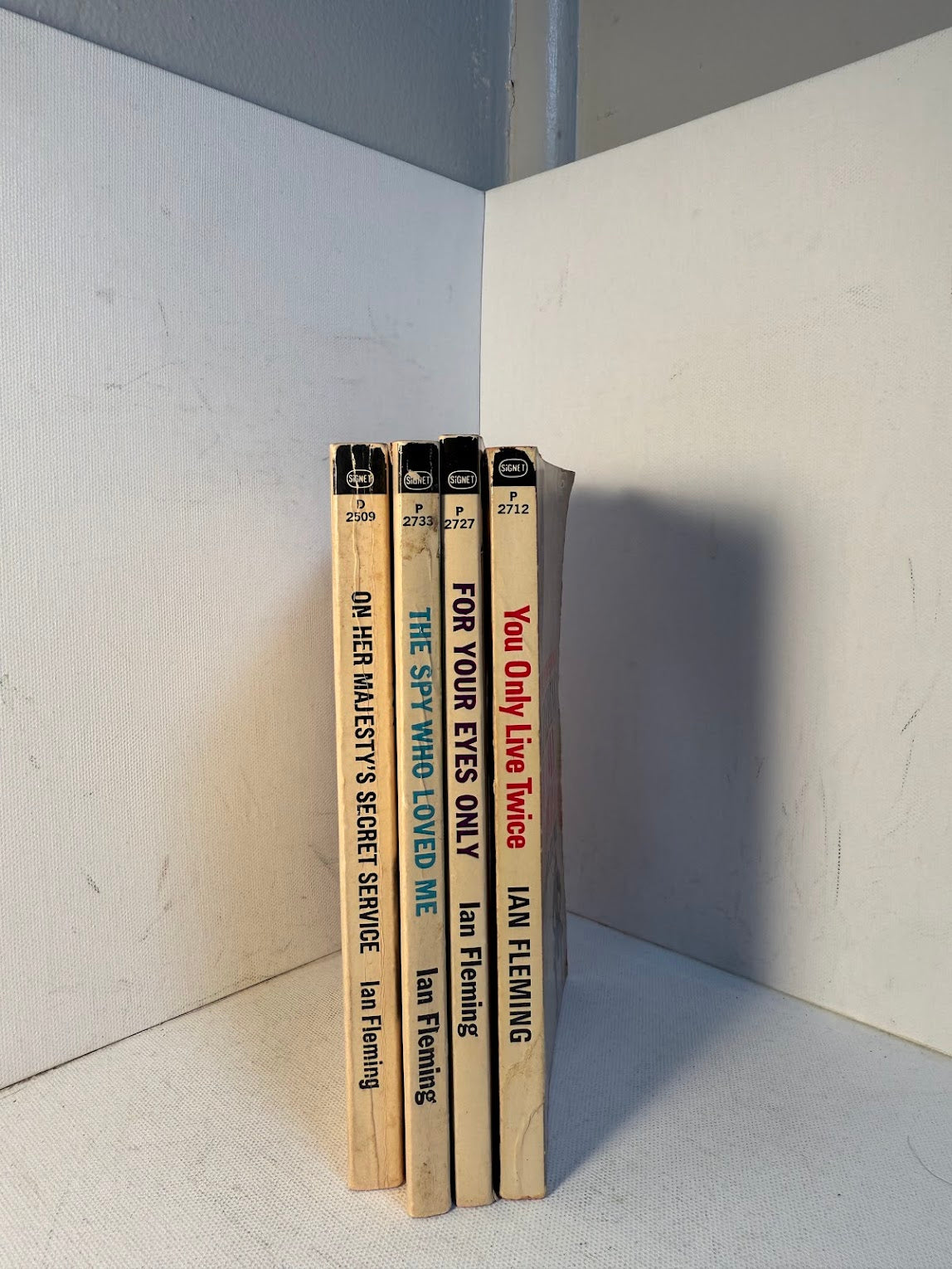 Lot of 4 vintage James Bond/Ian Fleming paperbacks