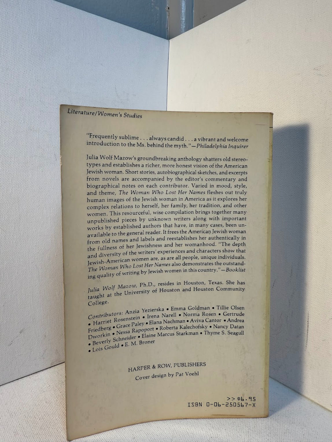 The Woman Who Lost Her Names edited by Julia Wolf Mazow