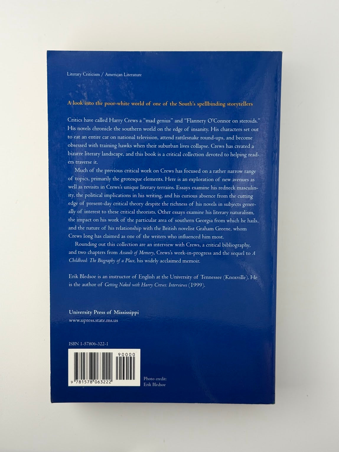 Perspectives on Harry Crews edited by Erik Bledsoe