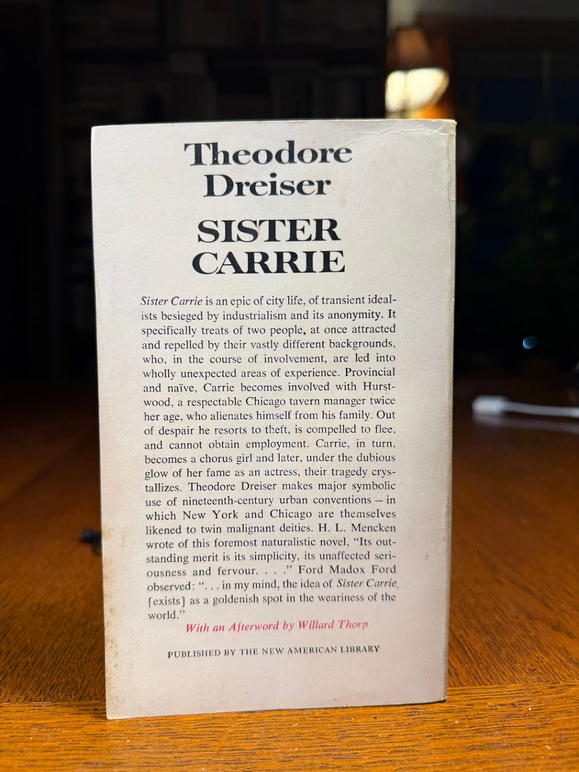 Sister Carrie by Theodore Dreiser