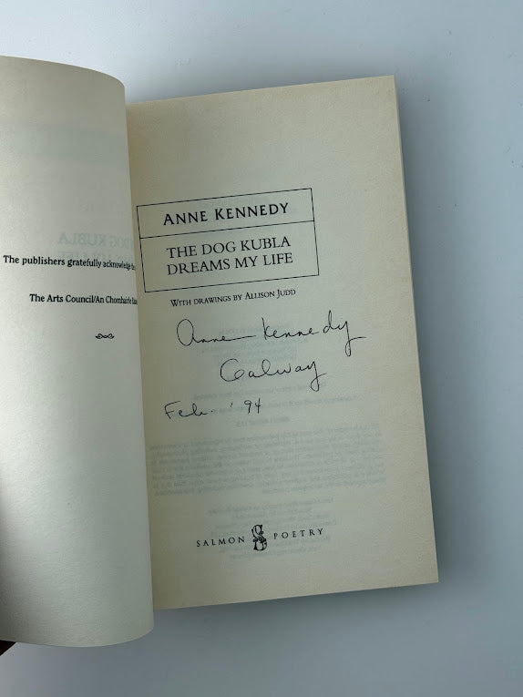 (Signed) The Dog Kubla Dreams My Life by Anne Kennedy
