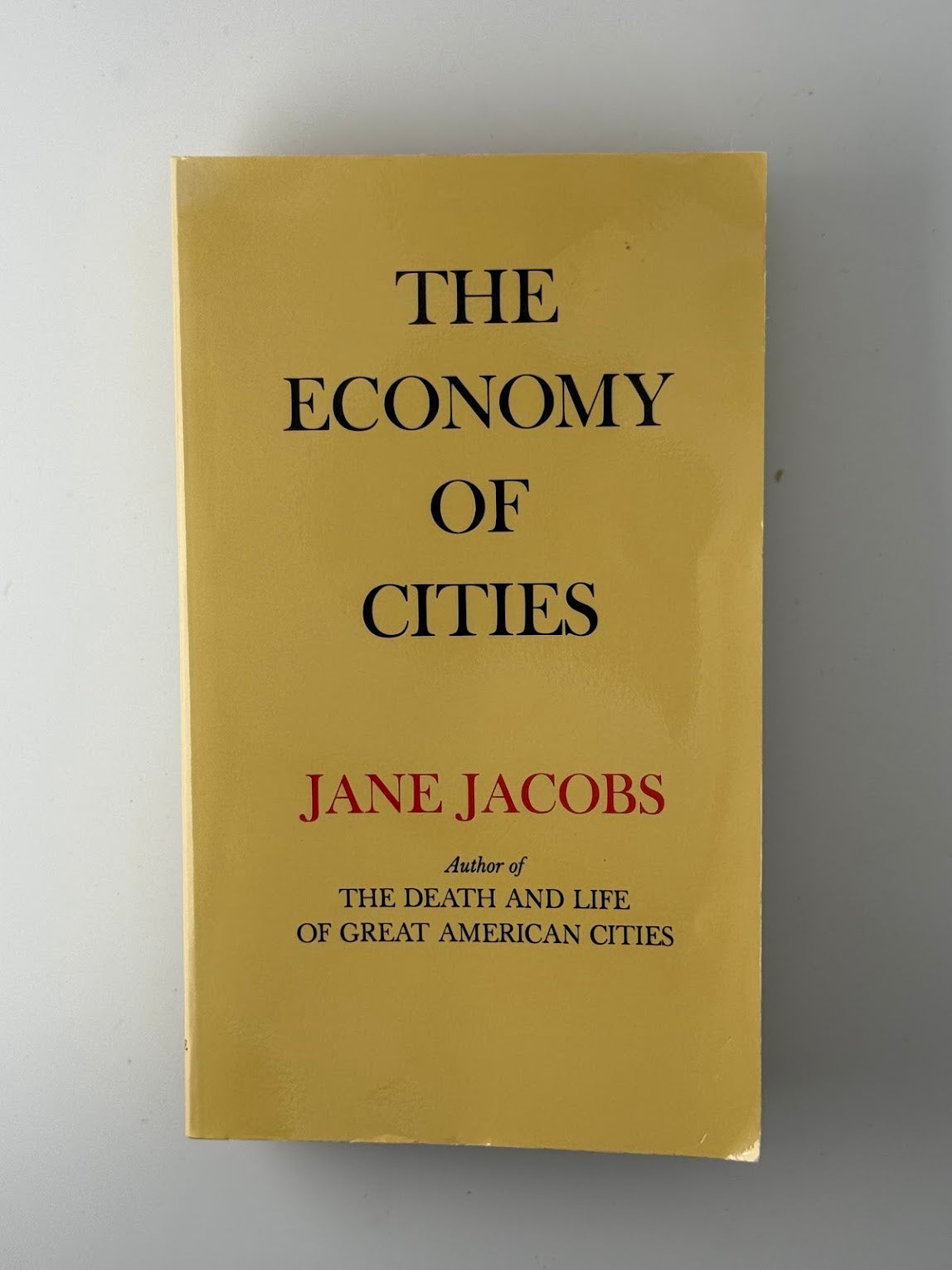 The Economy of Cities by Jane Jacobs