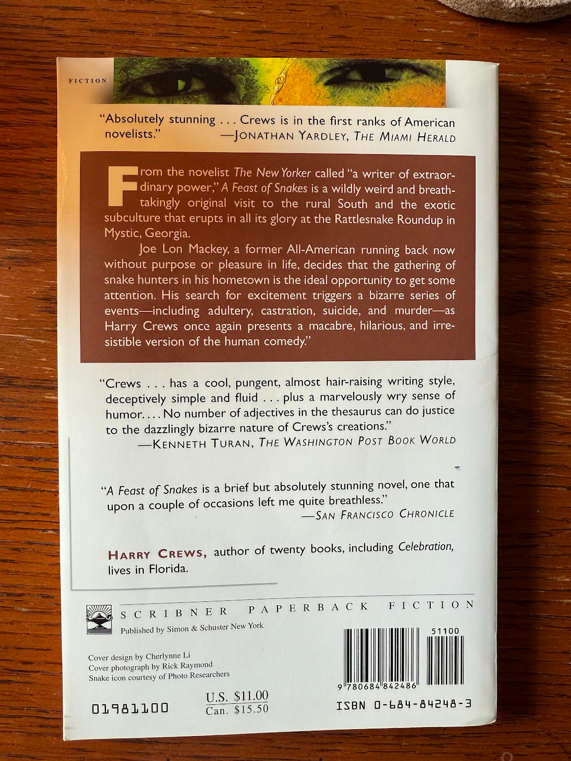 A Feast of Snakes by Harry Crews